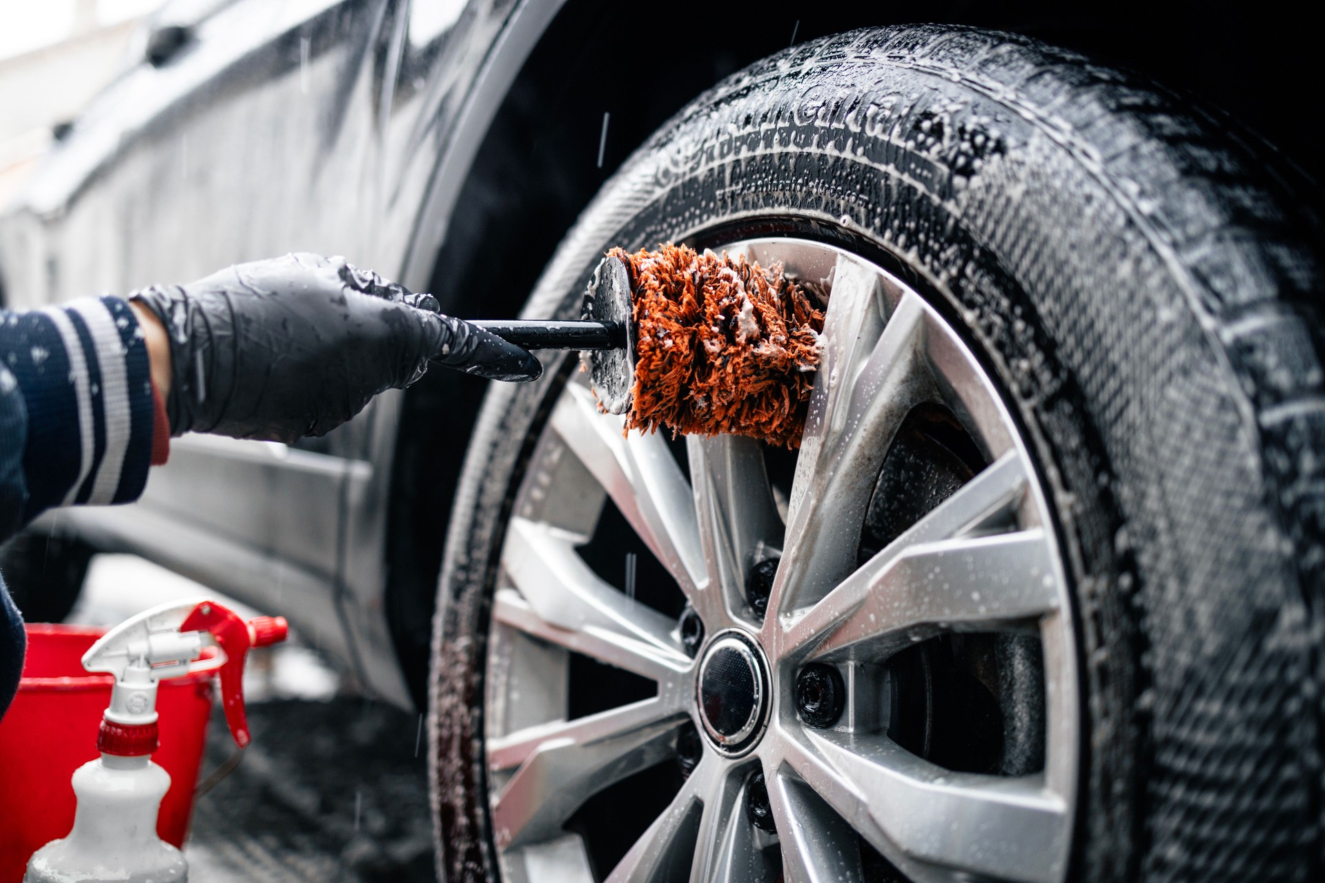Professional car wash.
